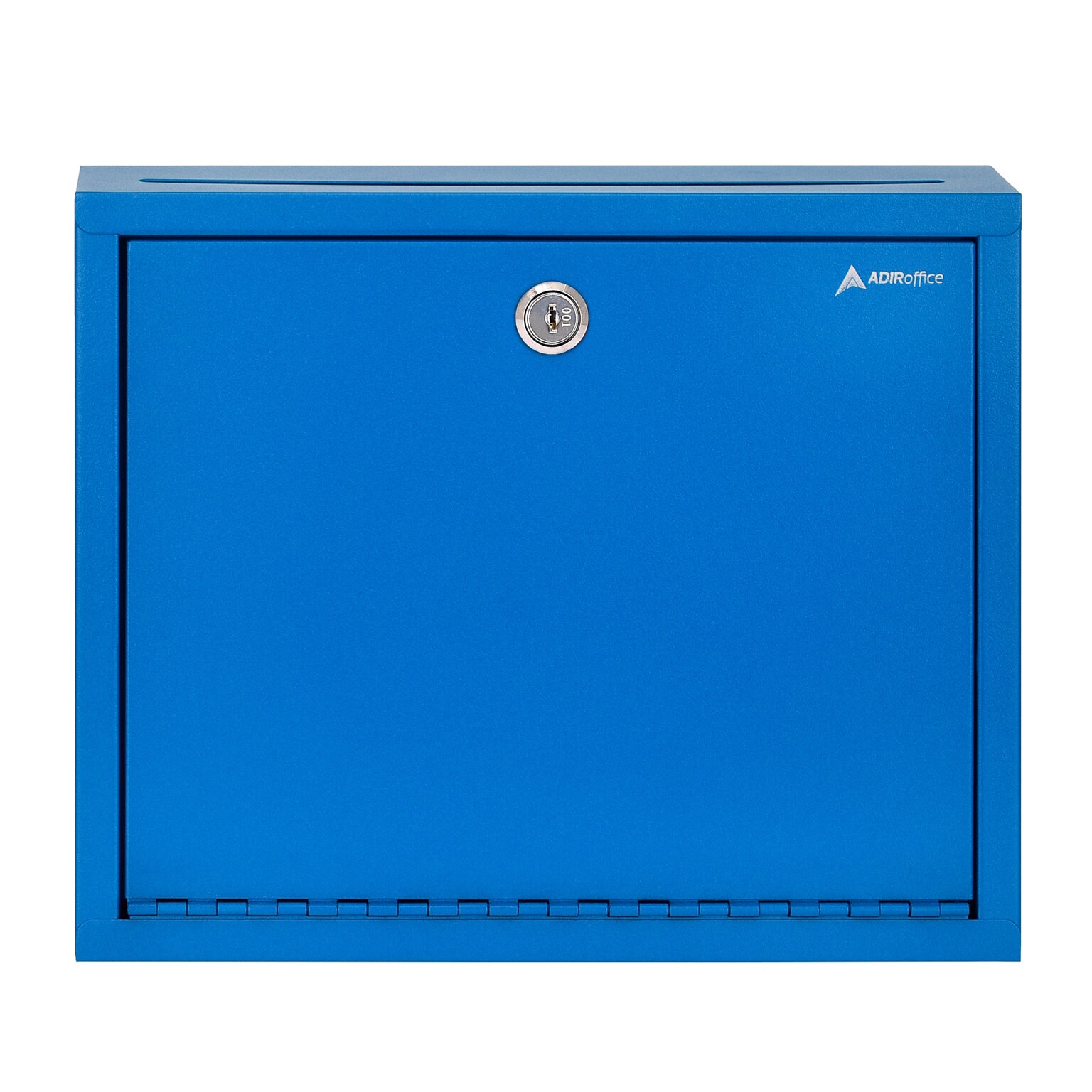 AdirOffice Steel Multipurpose Drop Box Interoffice Mailbox, Large, Blue (631-03-BLU-PKG)