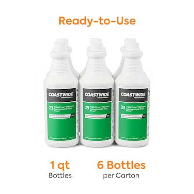 Coastwide Professional Degreaser Triple Power RTU, 0.95L, 6/Carton (CW393032-A)