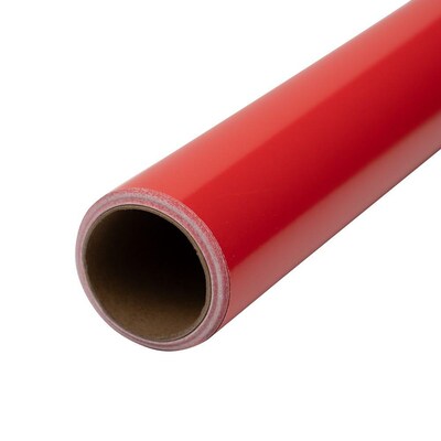 JAM Paper Wrapping Paper, 26.3 sq. ft., Red, 2/Pack(165S25263reg)