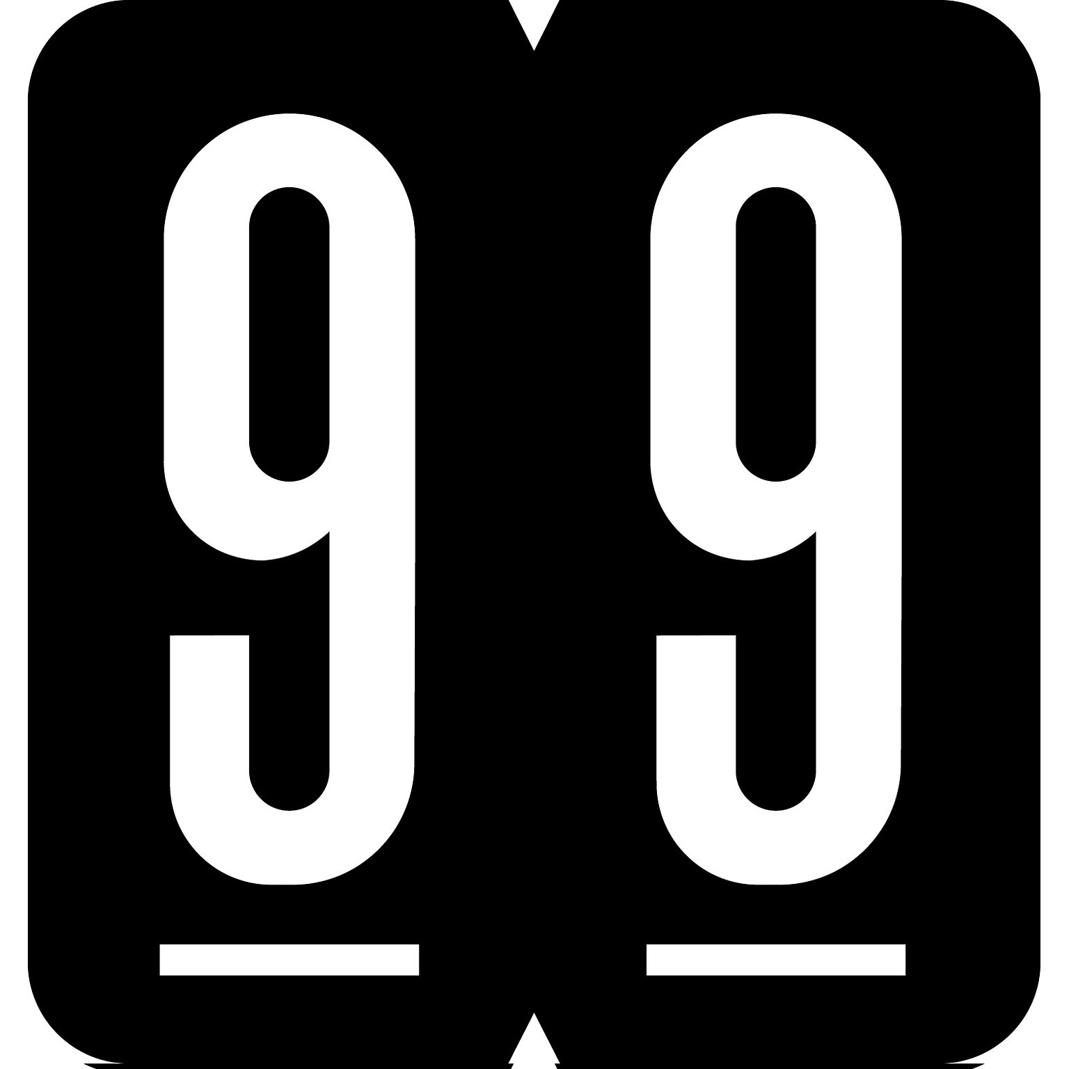 Medical Arts Press GBS Compatible 1900 Series Numeric Roll Labels; 9