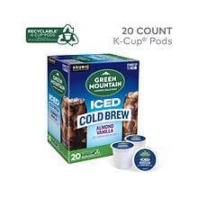 Green Mountain Coffee Roasters Iced Cold Brew Almond Vanilla Iced Coffee Keurig® K-Cup® Pods, Light