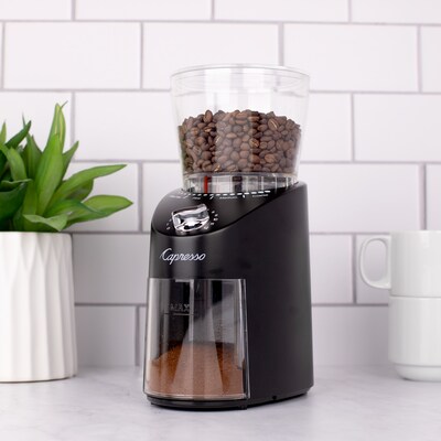 Capresso Infinity Plus Burr Coffee Grinder, Black (570.01)
