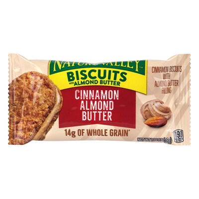 Nature Valley Biscuit Sandwich with Almond Butter, 40.5 oz., 30 Bars/Box (220-01046)