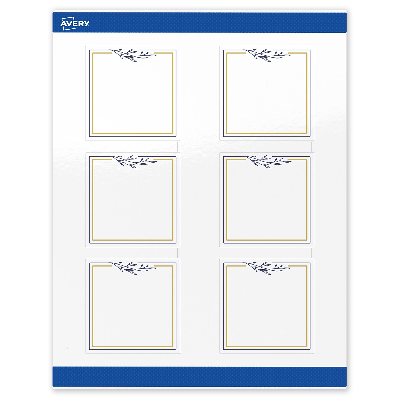 Avery Laser/Inkjet Square Multipurpose Labels, 3 x 3, White, 60/Pack (S00-DNJ)
