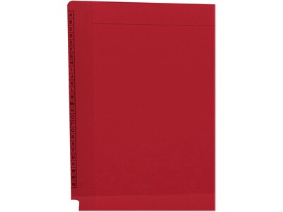 Medical Arts Press Kardex Match Reinforced End Tab File Folder, Straight Cut, Letter-Size, Red, 100/Box (F1170-RED)