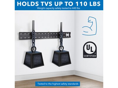 Mount-It! Tilt Wall TV Mount, 110 lbs. Max. (MI-14004)