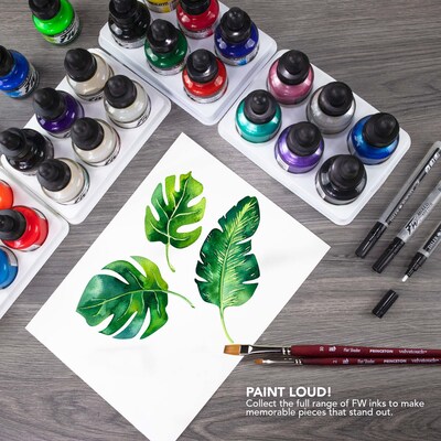 Daler-Rowney FW Acrylic Ink, Sap Green, 29.5ml, 3/Bundle (DRW160029375-3)