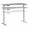 Bush Business Furniture Move 40 Series 28-48 Adjustable Standing Desk, Platinum Gray/Cool Gray Met