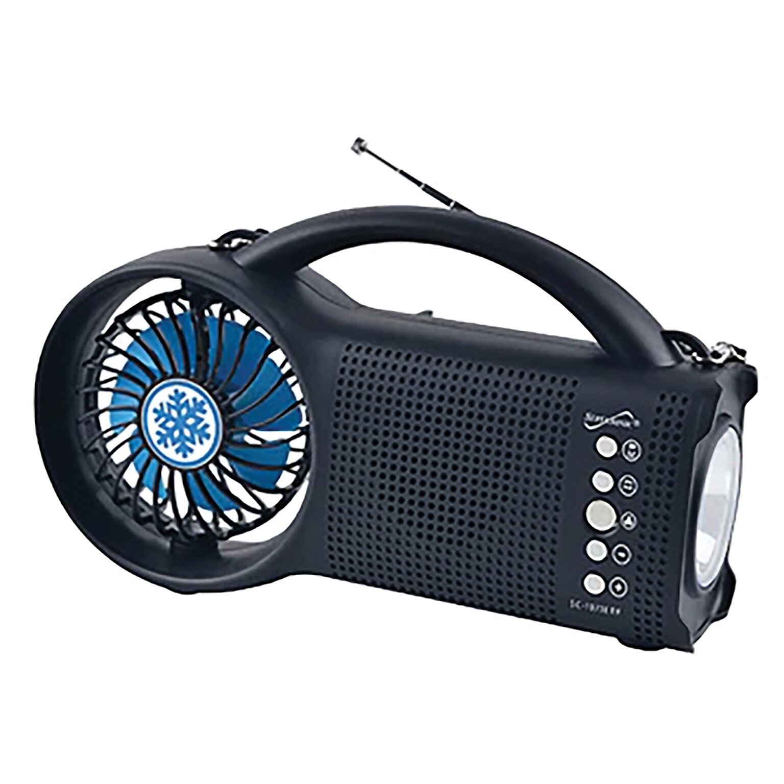 Supersonic Wireless Bluetooth Portable Solar-Powered Speaker, Black (SSCSC1073ER)