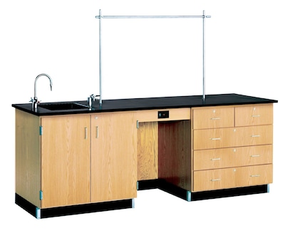Diversified Woodcrafts 96W Instructors Desk, Wood (1116K-L)