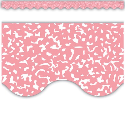 Teacher Created Resources Border Trim, 2.19" x 2.92', Composition Pink Scalloped, 12/Pack, 6 Packs/Bundle (TCR9316-6)