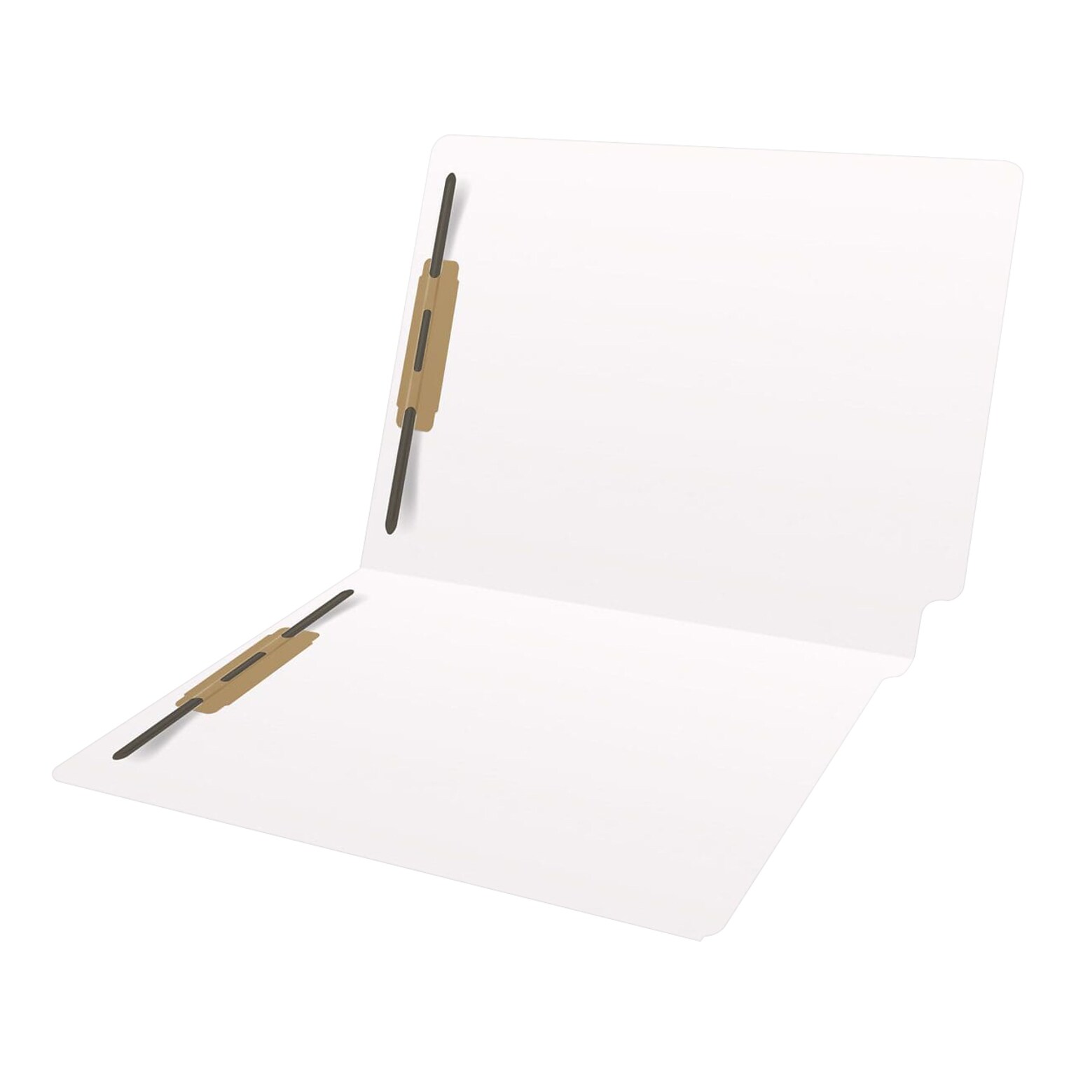 Medical Arts Press Heavy-Duty End Tab File Folder, Straight Cut, Letter-Size, White, 40/Box (S-09459-WHT)