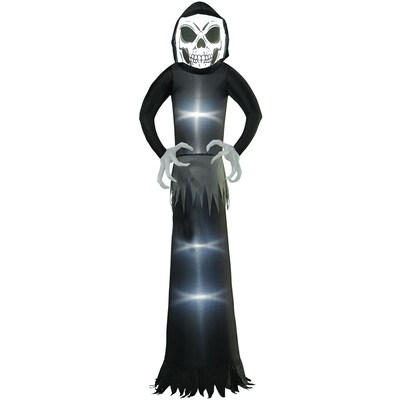 Haunted Hill Farm 12' Prelit Inflatable Reaper (HIGHOST122-L)