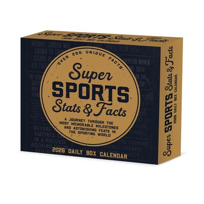 2026 Willow Creek Super Sports Stats & Facts 6.2" x 5.4" Day-to-Day Calendar (55229)