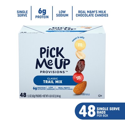 Pick Me Up Provisions™ Classic Trail Mix, 1.5 oz., 48 Bags/Box (PM62797)