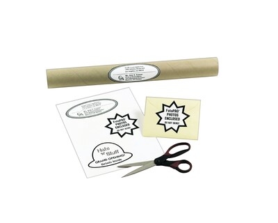 Permanent Sticker Project Paper, 8-1/2 x 11, Laser & Inkjet Printer, 7  Glossy Clear Sheets (4397)