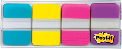 Post-it Tabs, 1" Wide, Solid, Assorted Colors, 88 Tabs/Pack (686-AYPV1IN)