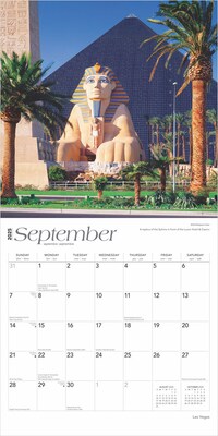2025 BrownTrout Las Vegas 12" x 24" Monthly Square Wall Calendar, (9781975475062)