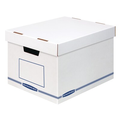 Bankers Box Organizer Medium-Duty Storage Boxes with Lift-Off Lid,12/Carton (4662401)
