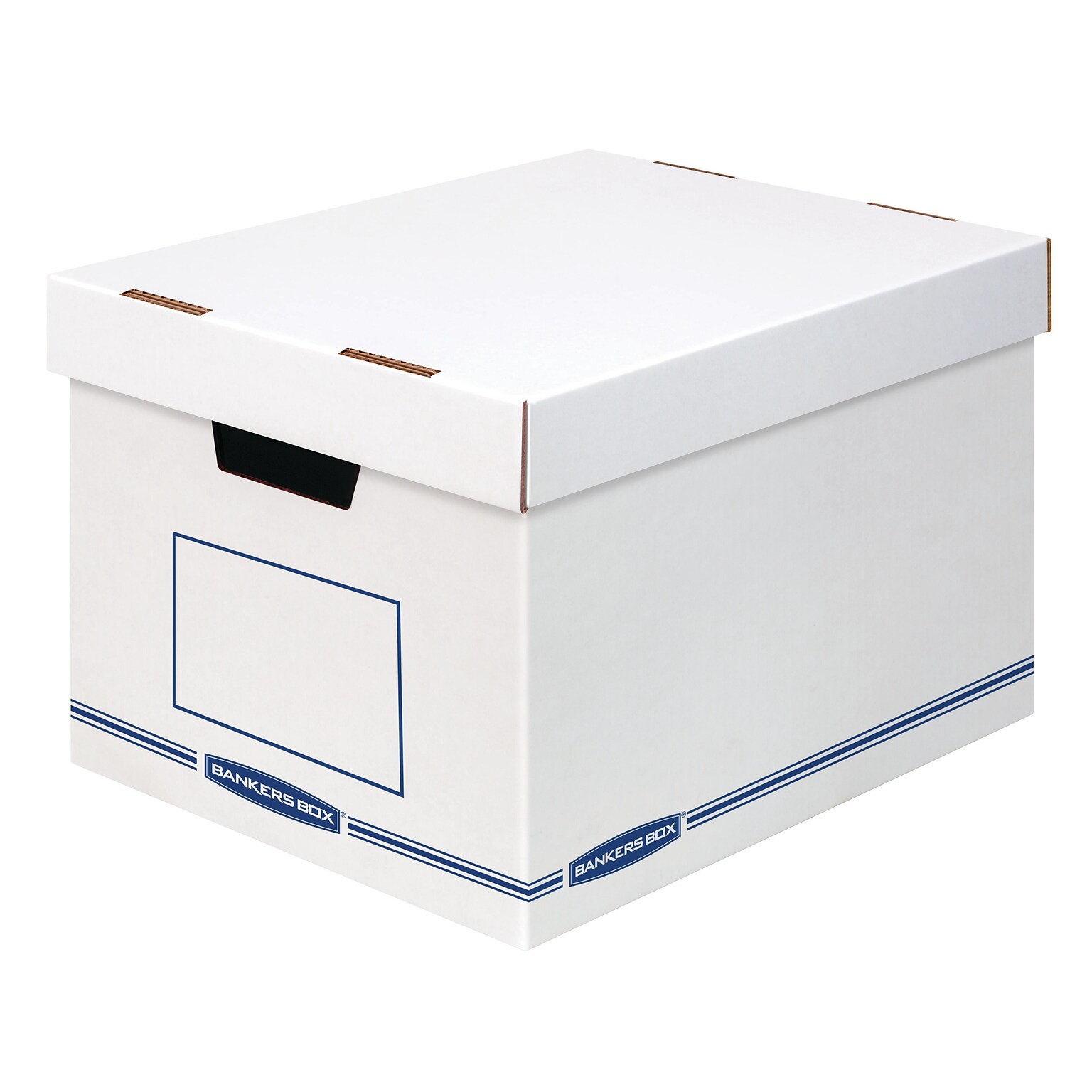 Bankers Box Organizer Medium-Duty Storage Boxes with Lift-Off Lid,12/Carton (4662401)