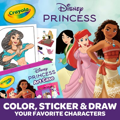 Crayola Disney Princess Coloring Art Case, 76/Set (BIN041251)