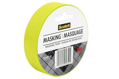 Scotch Expressions Masking Tape, 0.94 x 20 yds., Lemon Lime (3437-GRN)