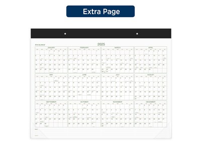 2024 AT-A-GLANCE 21.75" x 17" Monthly Desk Pad Calendar, Green/Brown (GG2500-00-24)