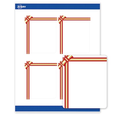 Avery Rectangle Multipurpose Labels, 4 x 3-1/3, White, 40/Pack (19479370584)