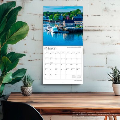 2026 BrownTrout Coast of New England 12" x 12" Monthly Wall Calendar (9798330702961)