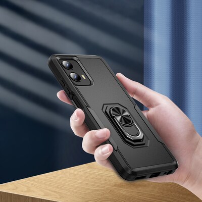 SaharaCase Raider Series Rugged Case for Motorola G 5G (2024), Shock Absorbing, Scorpion Black (CP00567)