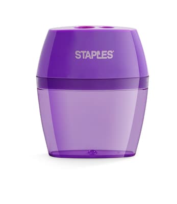 Staples® Manual Pencil Sharpener, Assorted Colors (10898-CC)
