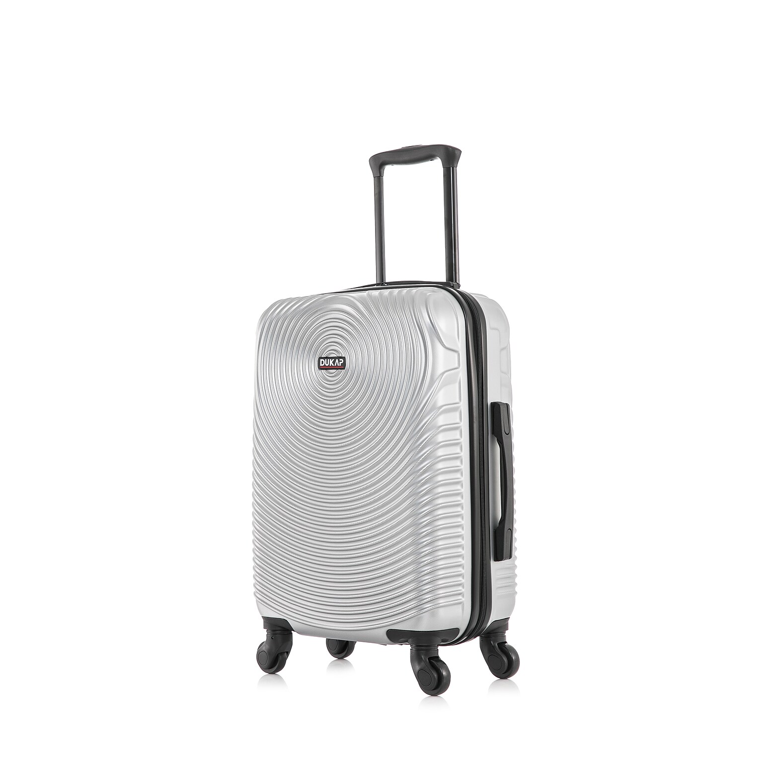 DUKAP Inception 22.04 Hardside Suitcase, 4-Wheeled Spinner, TSA Checkpoint Friendly, Silver (DKINC00S-SIL)