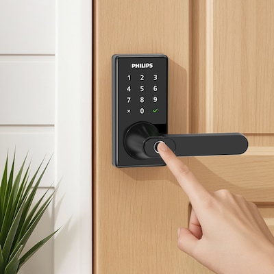 Philips Wi-Fi Smart Deadbolt Lock/Lever All in One Combo with Fingerprint Reader