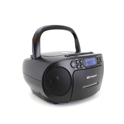 Emerson EPB-3003 Portable CD/Cassette Player Boombox, Black (EPB-3003 BLACK)