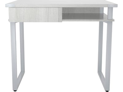 Safco Mirella SOHO 36W Table Desk with Drawer, White Ash (5512WAH)