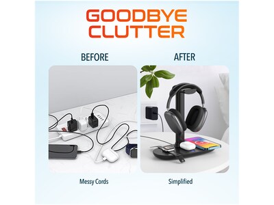 Delton 20X Wireless Noise Canceling Bluetooth Mono Headset with HS1 Stand (DHSWC120XD)