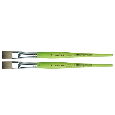 da Vinci FIT Synthetics Acrylic & Tempera Student Flat Brush, 2 /Pack (DVXVA37416-2)