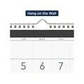2024 AT-A-GLANCE Contemporary 12 x 27 Three-Month Wall Calendar, White/Black (PM11X-28-24)
