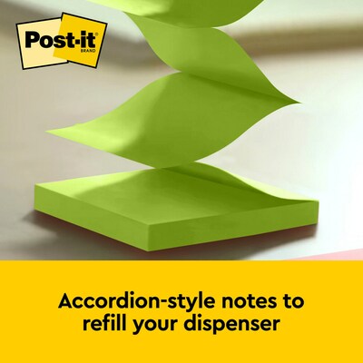 Post-it Pop-up Notes, 3 x 3, Floral Fantasy Collection, 100 Sheets/Pad, 12 Pads/Pack (R330-12AU)