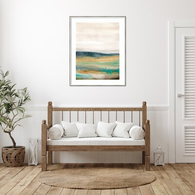 Amanti Art Foggy Mountain by Xizhou Xie Wood Framed Wall Art Print, 33 x 41 (A42677450023)