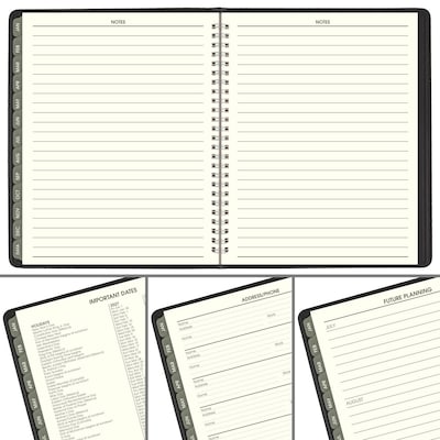 2027 AT-A-GLANCE Recycled 7" x 8.75" Weekly & Monthly Appointment Book, Faux Leather Cover, Black (70-951G-05-27)