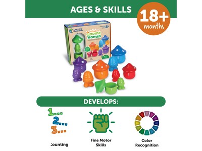 Learning Resources Peekaboo Gnome Homes Toy Set (LER3608)