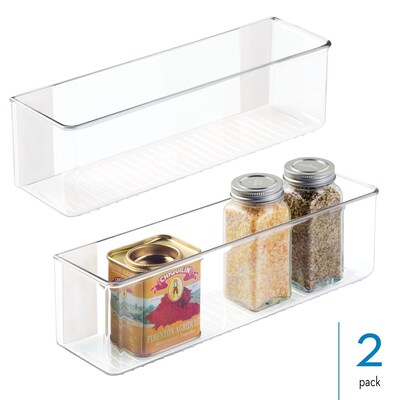 iDESIGN Adhesive Organizers, Clear, 2/Set (27934M2)