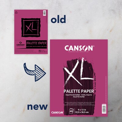 Canson XL Series Palette Pad, 9" x 12", White, 10 Sheets/Pad, 3 Pads/Bundle (MCXC100510953-3)