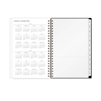 2025-2026 Blue Sky Leopard 5" x 8" Academic Year Weekly & Monthly Planner, Plastic Cover, Multicolored (149047-A26)