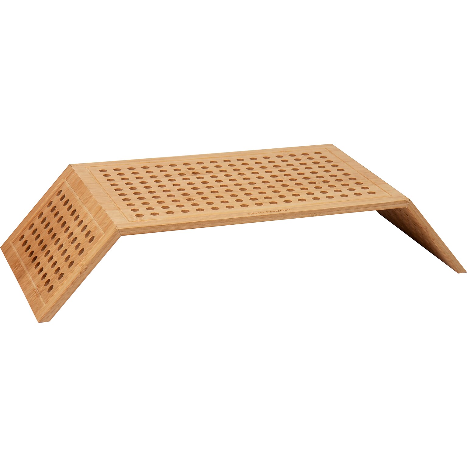 Mind Reader Lattice Collection Monitor Stand, Light Brown (LATMON-BRN)