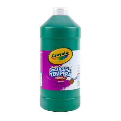 Crayola Artista II Washable Tempera Paint, Green, 32 oz., 3/Bundle (BIN543132044-3)