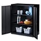 OIF 42"H Steel Storage Cabinet with 3 Shelves, Black (CM4218BK)