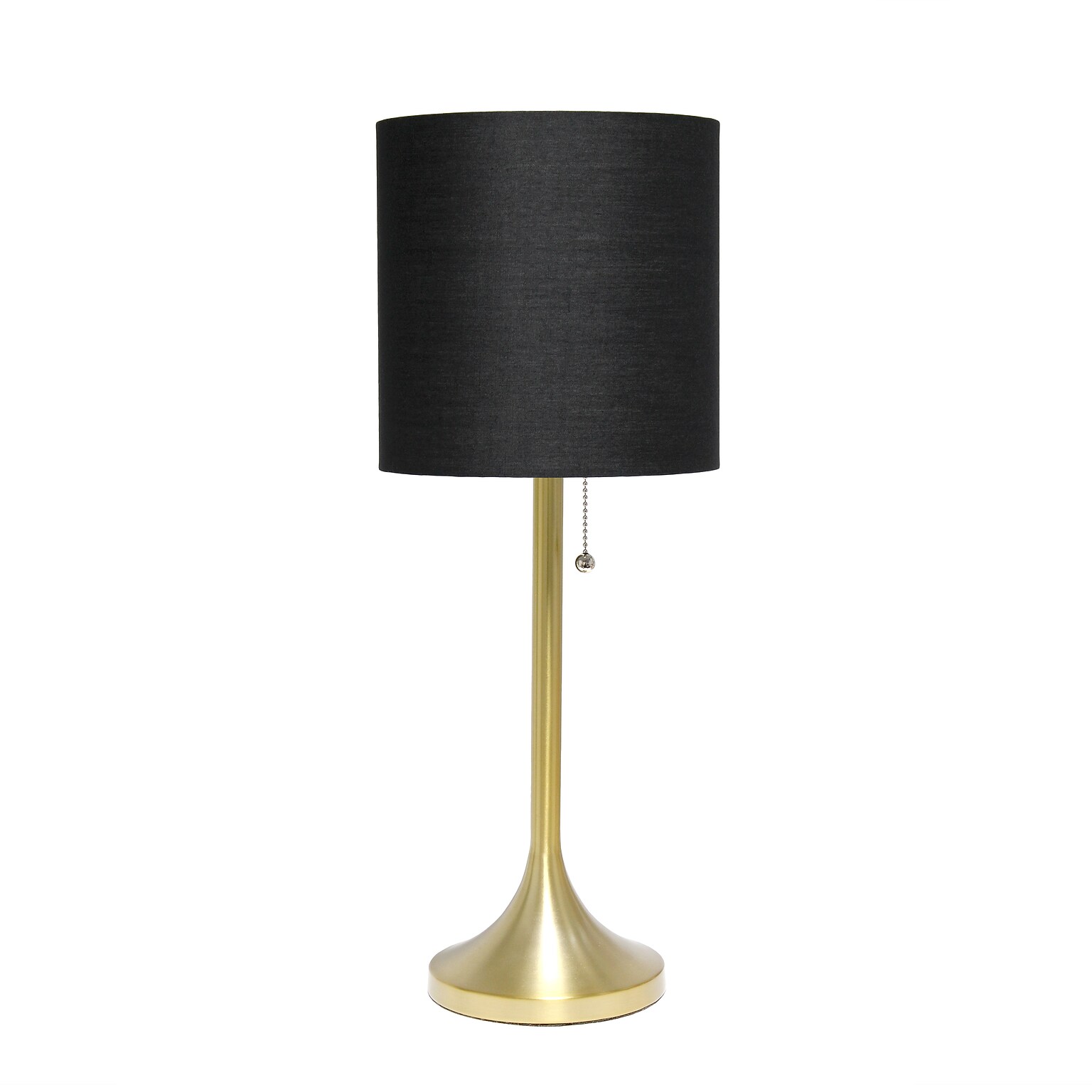 Creekwood Home Modern Glam 21.25 LED Table Lamp, Gold/Black (CWT-1006-GB)