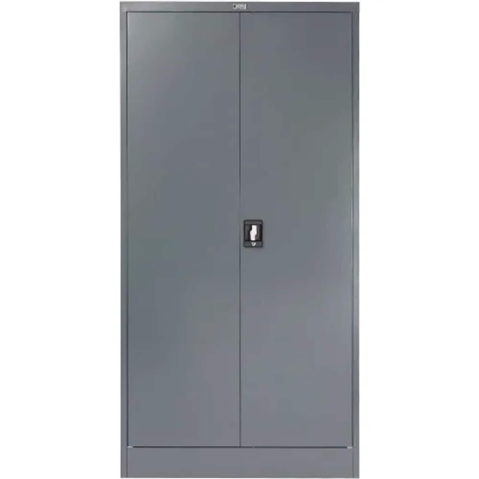 Global Industrial Steel Storage Cabinet, 36W x 18D x 72H, Gray (237635GY)